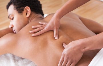 A man feeling relaxed while taking traditional thai massage in angle spa center g9 Islamabad